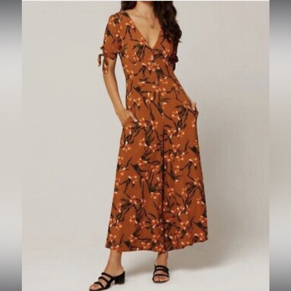 L Space Dolce Floral Wide Leg Jumpsuit